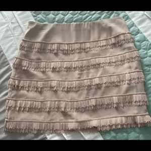 Fringe mini skirt